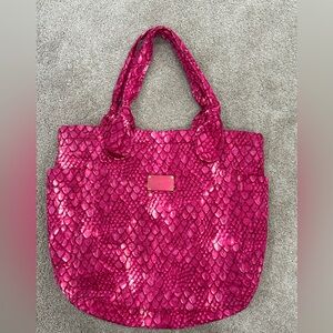 ✨Like New✨ Marc Jacob’s Hot Pink Snake-Embossed Tote Bag